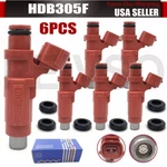 Set Of HDB305F Fuel Injectors For 2004-2009 2010 Mitsubishi Endeavor 3.8L V6. Fixed Price $49.25.