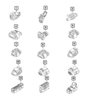 Genuine Mopar Connector Us Canada Mexico 68220875AA. Fixed Price $27.96.