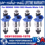 4PCS New Fuel Injectors Fit For 1990-1993 Mazda Miata 1.6L 195500-1970 Us. Fixed Price $35.91.