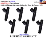 Set Of 6 Oem Siemens Fuel Injectors For 2001-2002 Dodge & Chrysler (vin L) 3.3L. Fixed Price $115.00.