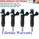 2011-2015 Chevrolet Cruze 1.8L Genuine Bosch Fuel Injectors #55570284. Fixed Price $90.00.