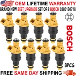 New Bosch Best Upgrade Set Of Fuel Injectors 85-97 Ford 5.0L V8 5.8L. Fixed Price $270.40.