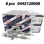 8X Bosch 0445120008 Fuel Injectors Fits For 2001 2002 2003 2004 6.6L Duramax LB7. Fixed Price $647.00.