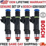 New Genuine Bosch X4 Fuel Injectors 2004-2015 Mazda 2.0L I4, 2.3L #0280158287. Fixed Price $206.96.
