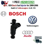 Oem Bosch Piece Fuel Injector For 2000-2006 Volkswagen&audi 4.2L #0280155921. Fixed Price $37.19.