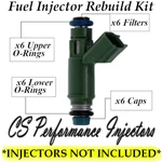 Fuel Injectors Rebuild Repair Kit Fits 1X43-AB For 2002-2008 Jaguar 2.5L 3.0L V6. Fixed Price $34.67.