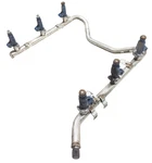 01-04 Mercedes W203 C240 Fuel Injection Rail Line W/ Injectors 1120700895 Oem. Fixed Price $52.80.