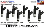 Upgrade Oem Siemens 8X Fuel Injectors For 1999-2000 Jeep Grand Cherokee 4.7L V8. Fixed Price $169.00.