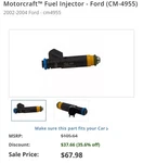 Fuel Injector Motorcraft CM-4955. Fixed Price $48.00.