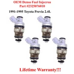 23250-76010 Set Oem Denso Fuel Injectors For 1991-1995 Toyota Previa 2.4L. Fixed Price $85.00.