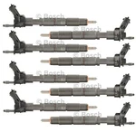 Set Bosch Common Fuel Injectors For Chevy Silverdo Sierra 2500 3500 Hd 6.6 V8. Fixed Price $3182.95.