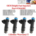 Delphi Oem Fuel Injectors 4X For 2008-2012 Chevrolet Colorado 2.9L (4). Fixed Price $82.00.