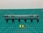 97-00 Bmw Z3 E36/7 M52 Engine Fuel Injection Rail Tube W/ Injector Set Oem. Fixed Price $71.24.